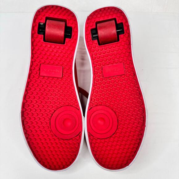 Heelys Red Pro 20 Canvas Lace Up Wheeled Roller Skate Shoes HES10456 Mens Size 8 - Picture 7 of 8